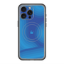 スリムプロテクションプレミアムケース with MagSafe［ CASEPLAY Winding Pattern - Blue ］