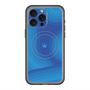 スリムプロテクションプレミアムケース with MagSafe［ CASEPLAY Winding Pattern - Blue ］