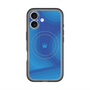 スリムプロテクションプレミアムケース with MagSafe［ CASEPLAY Winding Pattern - Blue ］