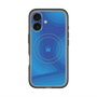 スリムプロテクションプレミアムケース with MagSafe［ CASEPLAY Winding Pattern - Blue ］