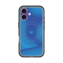 スリムプロテクションプレミアムケース with MagSafe［ CASEPLAY Winding Pattern - Blue ］