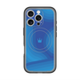 スリムプロテクションプレミアムケース with MagSafe［ CASEPLAY Winding Pattern - Blue ］