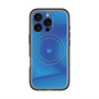スリムプロテクションプレミアムケース with MagSafe［ CASEPLAY Winding Pattern - Blue ］