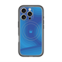 スリムプロテクションプレミアムケース with MagSafe［ CASEPLAY Winding Pattern - Blue ］