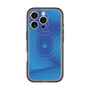 スリムプロテクションプレミアムケース with MagSafe［ CASEPLAY Winding Pattern - Blue ］