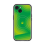 スリムプロテクションプレミアムケース with MagSafe［ CASEPLAY Winding Pattern - Green ］