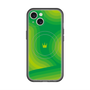 スリムプロテクションプレミアムケース with MagSafe［ CASEPLAY Winding Pattern - Green ］