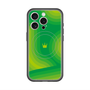 スリムプロテクションプレミアムケース with MagSafe［ CASEPLAY Winding Pattern - Green ］