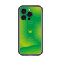 スリムプロテクションプレミアムケース with MagSafe［ CASEPLAY Winding Pattern - Green ］