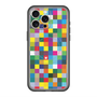 スリムプロテクションプレミアムケース with MagSafe［ CASEPLAY Rainbow Check ］