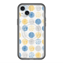 スリムプロテクションプレミアムケース with MagSafe［ Nordic Circle - Blue ］
