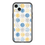 スリムプロテクションプレミアムケース with MagSafe［ Nordic Circle - Blue ］
