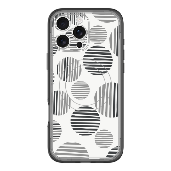 スリムプロテクションプレミアムケース with MagSafe［ Nordic Dot - Black ］