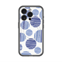 スリムプロテクションプレミアムケース with MagSafe［ Nordic Dot - Blue ］