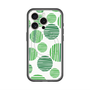 スリムプロテクションプレミアムケース with MagSafe［ Nordic Dot - Green ］