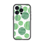 スリムプロテクションプレミアムケース with MagSafe［ Nordic Dot - Green ］