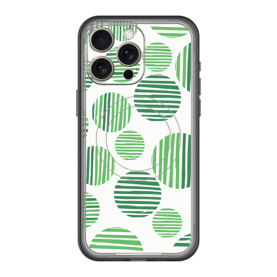 スリムプロテクションプレミアムケース with MagSafe［ Nordic Dot - Green ］