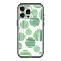 スリムプロテクションプレミアムケース with MagSafe［ Nordic Dot - Green ］