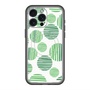 スリムプロテクションプレミアムケース with MagSafe［ Nordic Dot - Green ］
