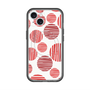 スリムプロテクションプレミアムケース with MagSafe［ Nordic Dot - Red ］