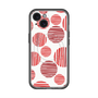スリムプロテクションプレミアムケース with MagSafe［ Nordic Dot - Red ］