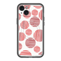 スリムプロテクションプレミアムケース with MagSafe［ Nordic Dot - Red ］