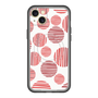 スリムプロテクションプレミアムケース with MagSafe［ Nordic Dot - Red ］