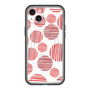 スリムプロテクションプレミアムケース with MagSafe［ Nordic Dot - Red ］