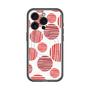スリムプロテクションプレミアムケース with MagSafe［ Nordic Dot - Red ］