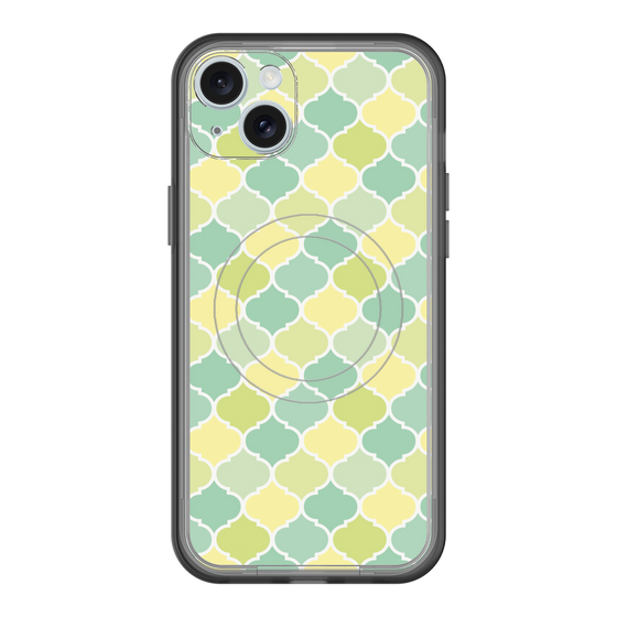 スリムプロテクションプレミアムケース with MagSafe［ Moroccan1 color - Green ］