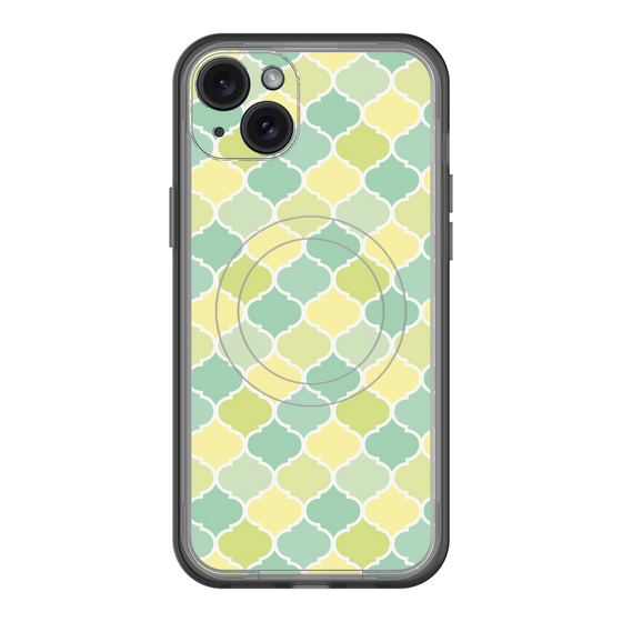 スリムプロテクションプレミアムケース with MagSafe［ Moroccan1 color - Green ］