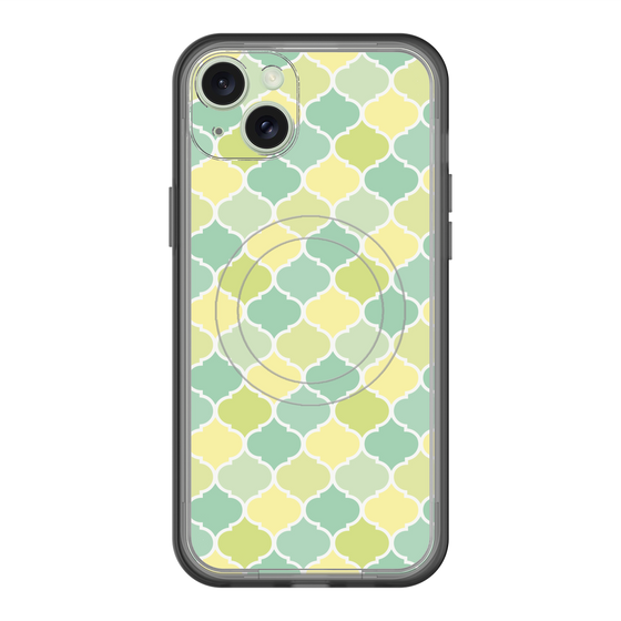 スリムプロテクションプレミアムケース with MagSafe［ Moroccan1 color - Green ］