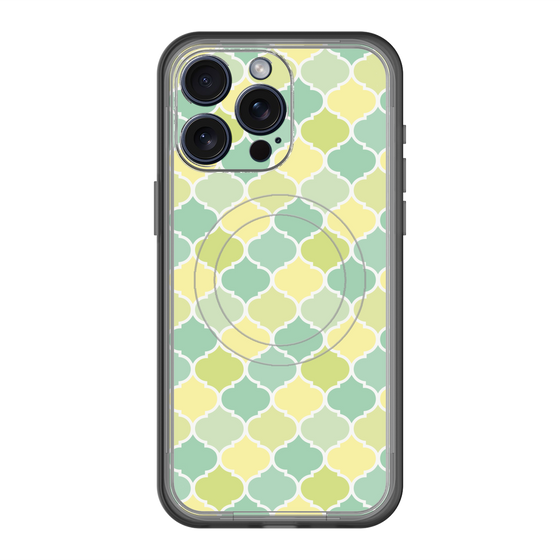 スリムプロテクションプレミアムケース with MagSafe［ Moroccan1 color - Green ］