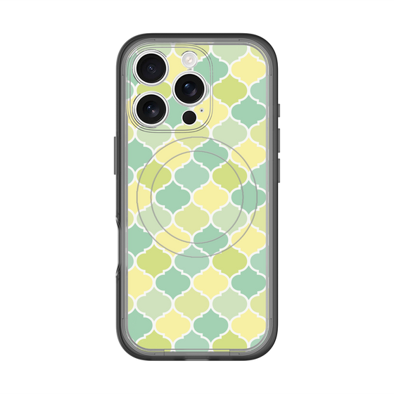 スリムプロテクションプレミアムケース with MagSafe［ Moroccan1 color - Green ］