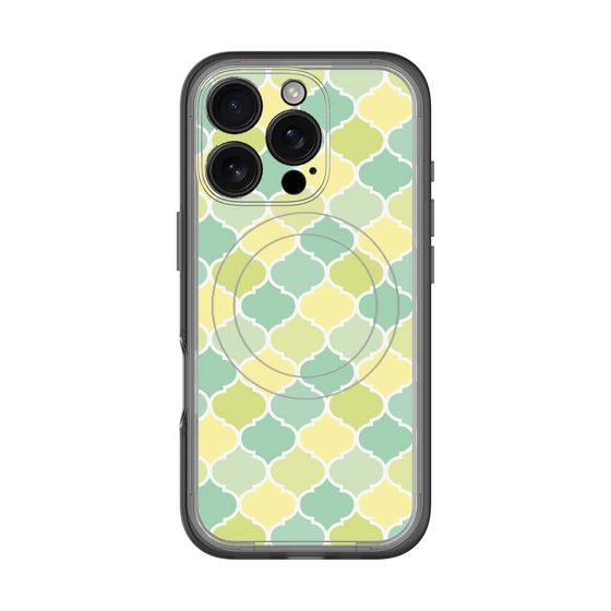 スリムプロテクションプレミアムケース with MagSafe［ Moroccan1 color - Green ］