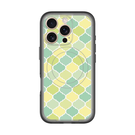 スリムプロテクションプレミアムケース with MagSafe［ Moroccan1 color - Green ］