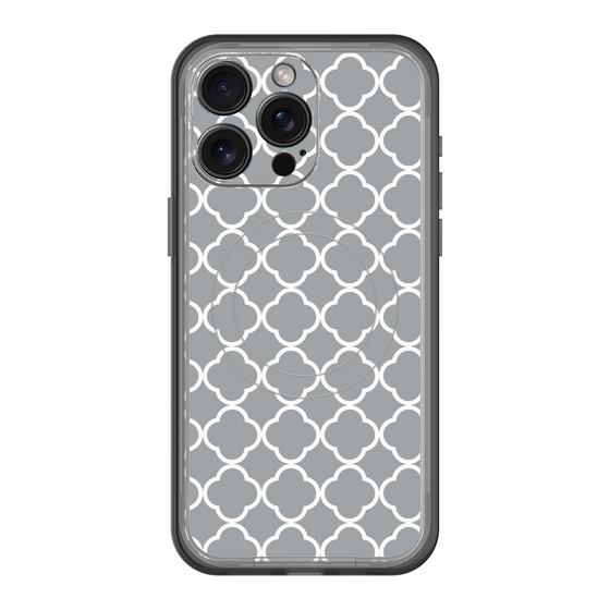スリムプロテクションプレミアムケース with MagSafe［ Moroccan2 - Gray ］
