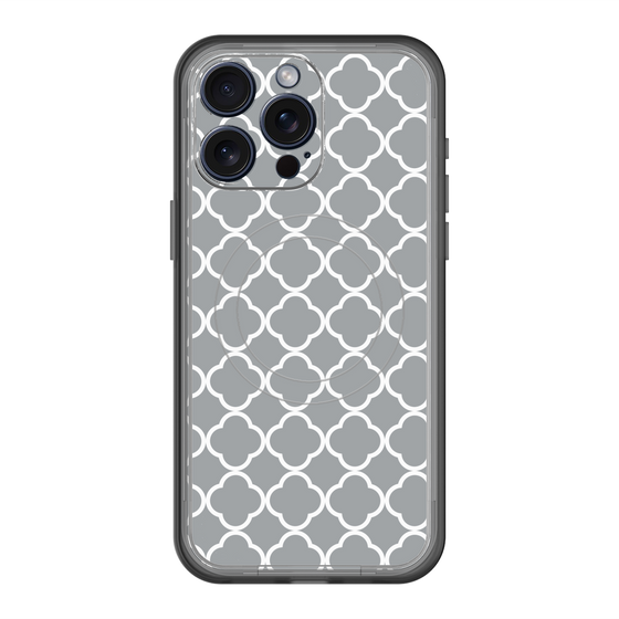 スリムプロテクションプレミアムケース with MagSafe［ Moroccan2 - Gray ］