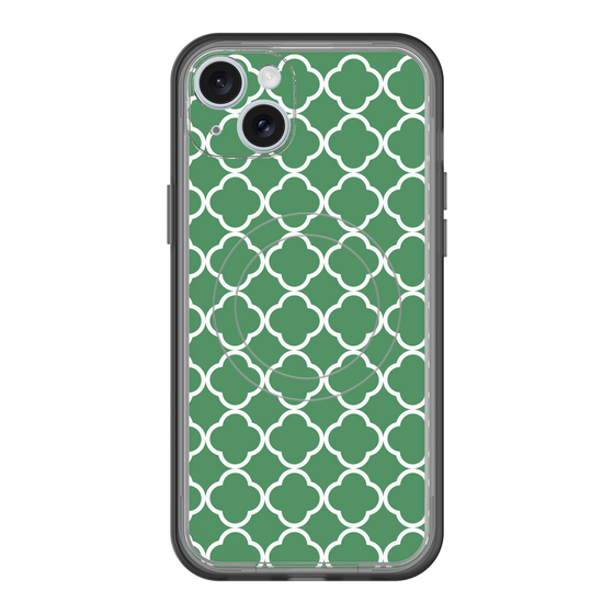 スリムプロテクションプレミアムケース with MagSafe［ Moroccan2 - Green ］