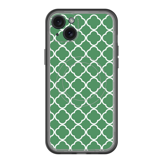 スリムプロテクションプレミアムケース with MagSafe［ Moroccan2 - Green ］