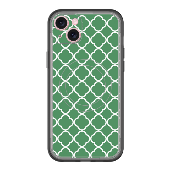 スリムプロテクションプレミアムケース with MagSafe［ Moroccan2 - Green ］