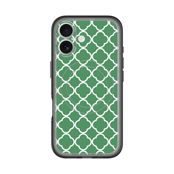 スリムプロテクションプレミアムケース with MagSafe［ Moroccan2 - Green ］