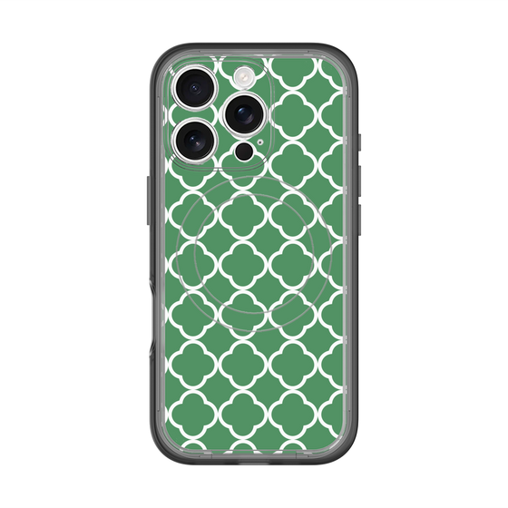 スリムプロテクションプレミアムケース with MagSafe［ Moroccan2 - Green ］