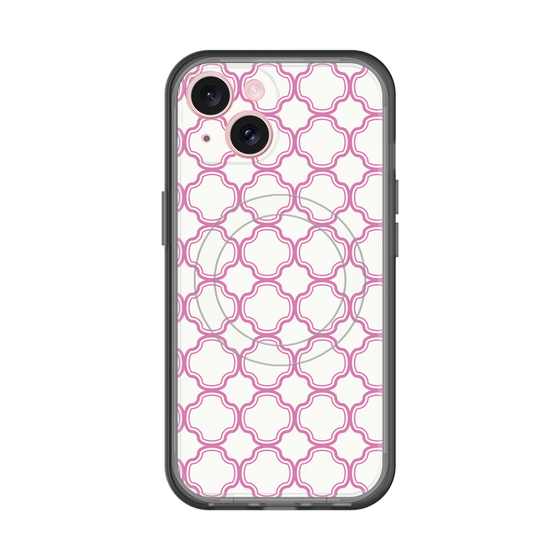 スリムプロテクションプレミアムケース with MagSafe［ Moroccan3 - Pink ］