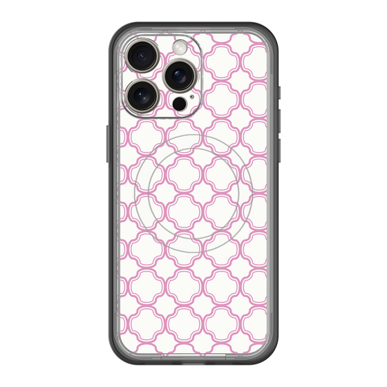 スリムプロテクションプレミアムケース with MagSafe［ Moroccan3 - Pink ］