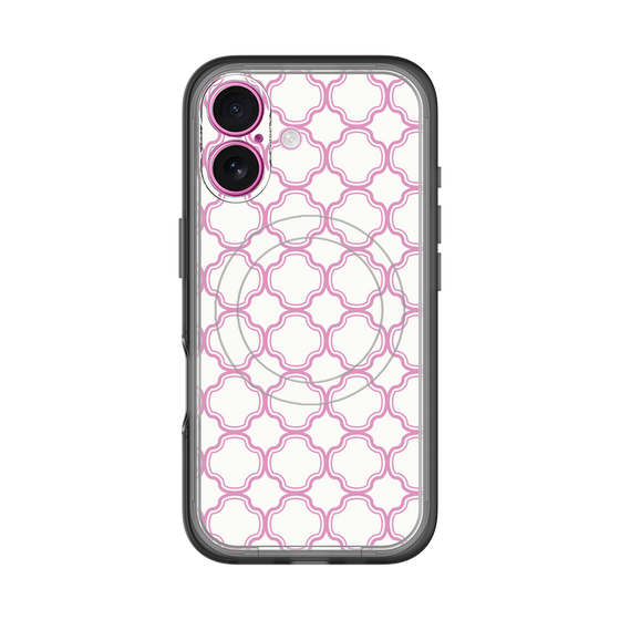 スリムプロテクションプレミアムケース with MagSafe［ Moroccan3 - Pink ］