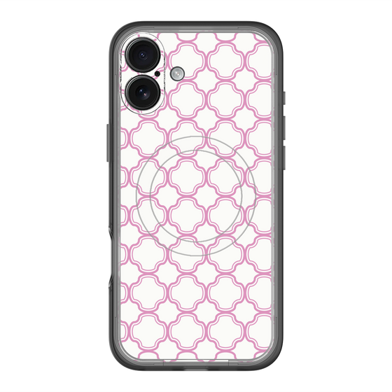 スリムプロテクションプレミアムケース with MagSafe［ Moroccan3 - Pink ］
