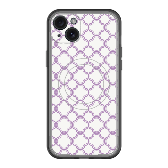 スリムプロテクションプレミアムケース with MagSafe［ Moroccan3 - Purple ］