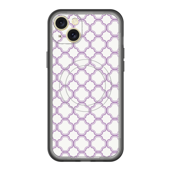 スリムプロテクションプレミアムケース with MagSafe［ Moroccan3 - Purple ］