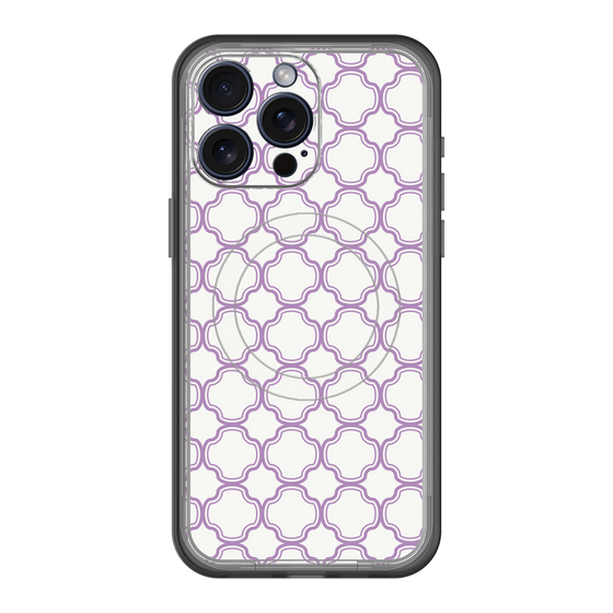 スリムプロテクションプレミアムケース with MagSafe［ Moroccan3 - Purple ］
